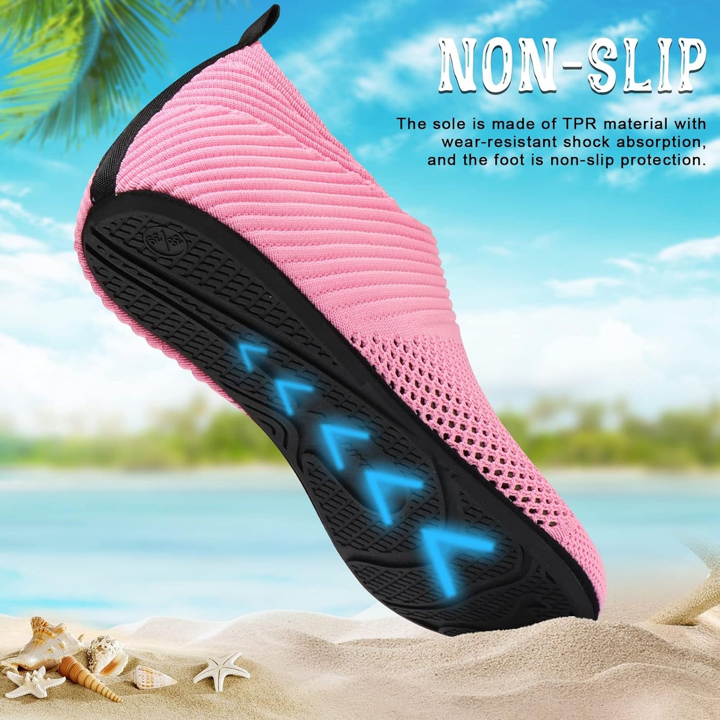 Water Shoes for Women & Men - Barefoot Quick-Dry Aqua Socks for Beach, Swim & Surf | Lightweight & Comfortable