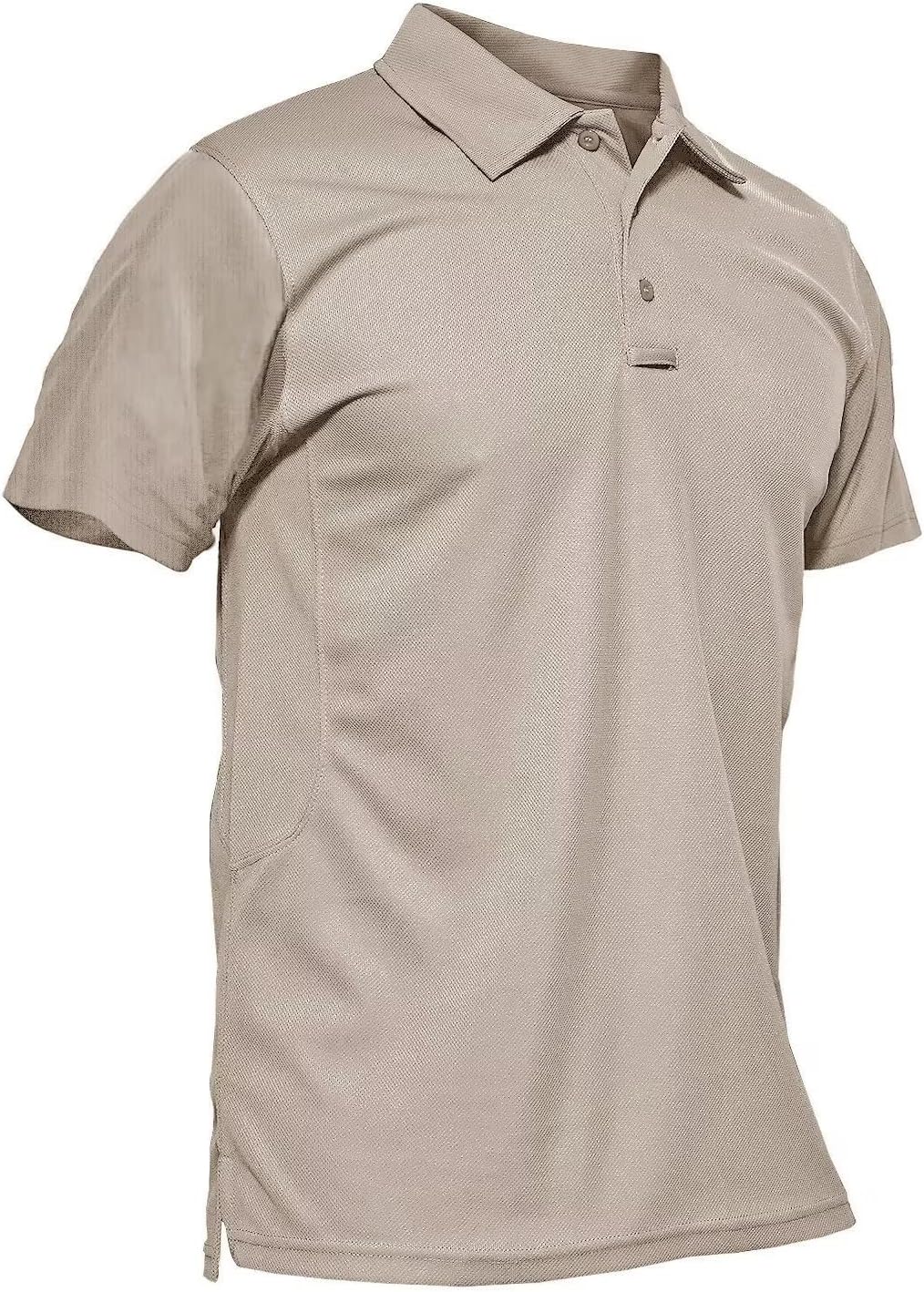 Men's Quick Dry Tactical Polo Shirt - Performance Short Sleeve Golf Shirt in Pique Jersey