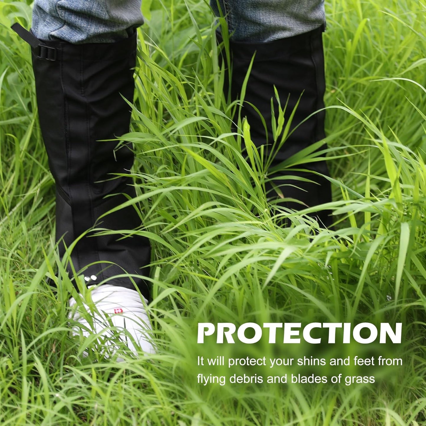 Leg Gaiters for Trimming | Waterproof Adjustable Lawn Care Protection for Men & Women