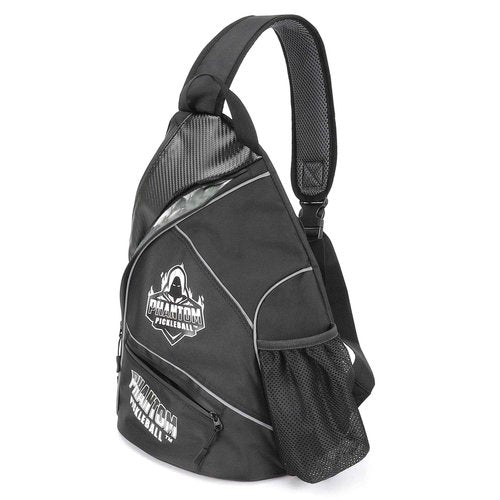 Phantom Pickleball Sling Bag – Adjustable and Reversible Pickleball Bag for Men and Women – Crossbody Sling Backpack for Pickleball, Tennis, Racquetball Gear, Travel – Waterproof Lightweight Sport Bag