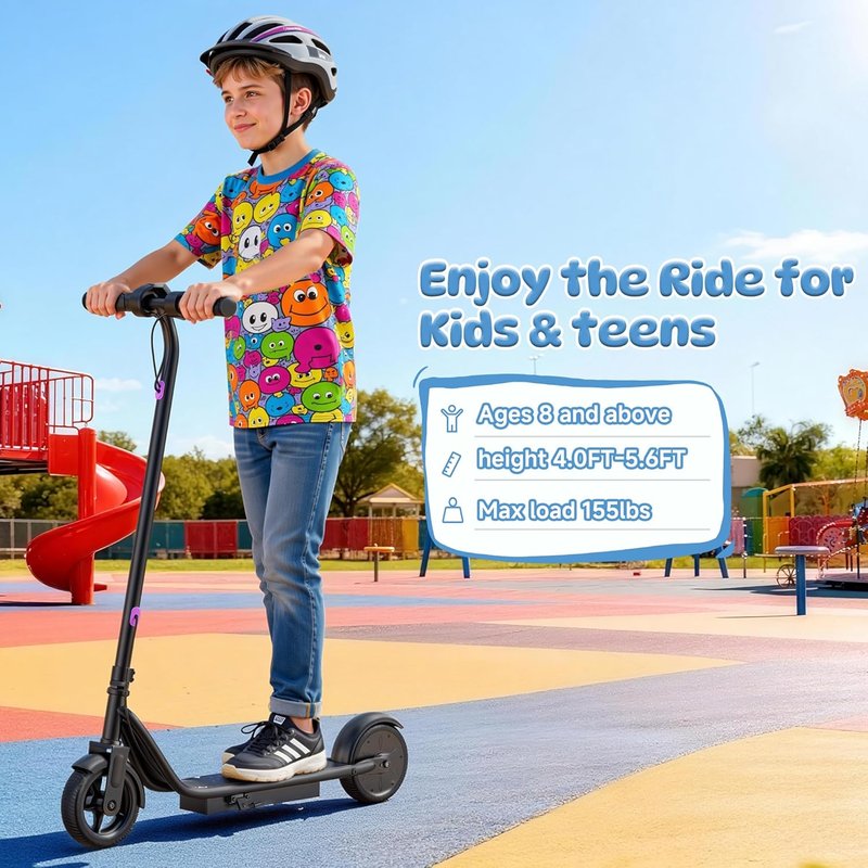 Electric Scooter for Adults - Folding E-Scooter with 250W-500W Motor | 16-24 MPH, 15-60 Mile Range, Dual Brakes, 6.5''-14'' Tires