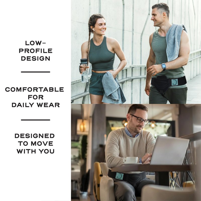 Abdomencare Inguinal Hernia Support Belt for Men & Women with 2 Compression Pads - Hernia Belt for Men Inguinal - For Left or Right Side Inguinal Hernias - Hernia Belts for Men Truss Support - S/M
