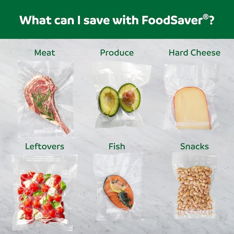 FoodSaver PowerVac Compact Vacuum Sealing Machine - Stainless Steel & Black | Preserves Freshness for Dry & Wet Food
