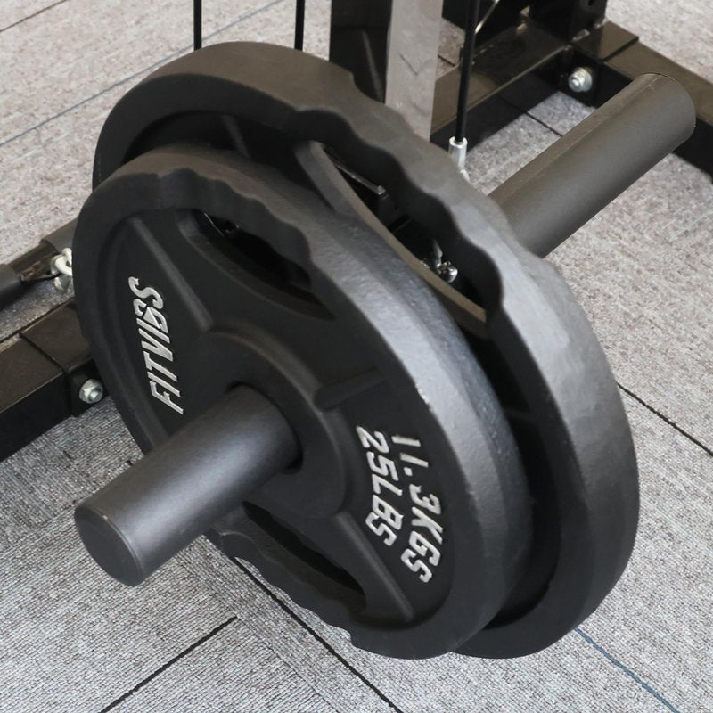 Olympic 2-Inch Cast Iron Plate Weight Plate for Strength Training and Weightlifting, Two Hole Style, 35LB Set