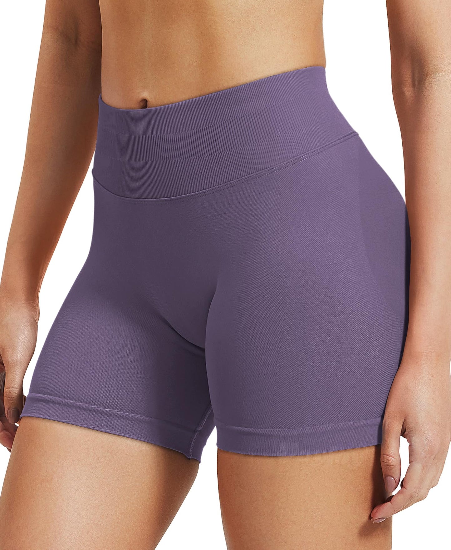 VOYJOY Women Workout Impact Shorts 2.5"/ 3.6"/ 4.5"/ 6" Scrunch Butt Lifting Gym Seamless Booty Biker Shorts