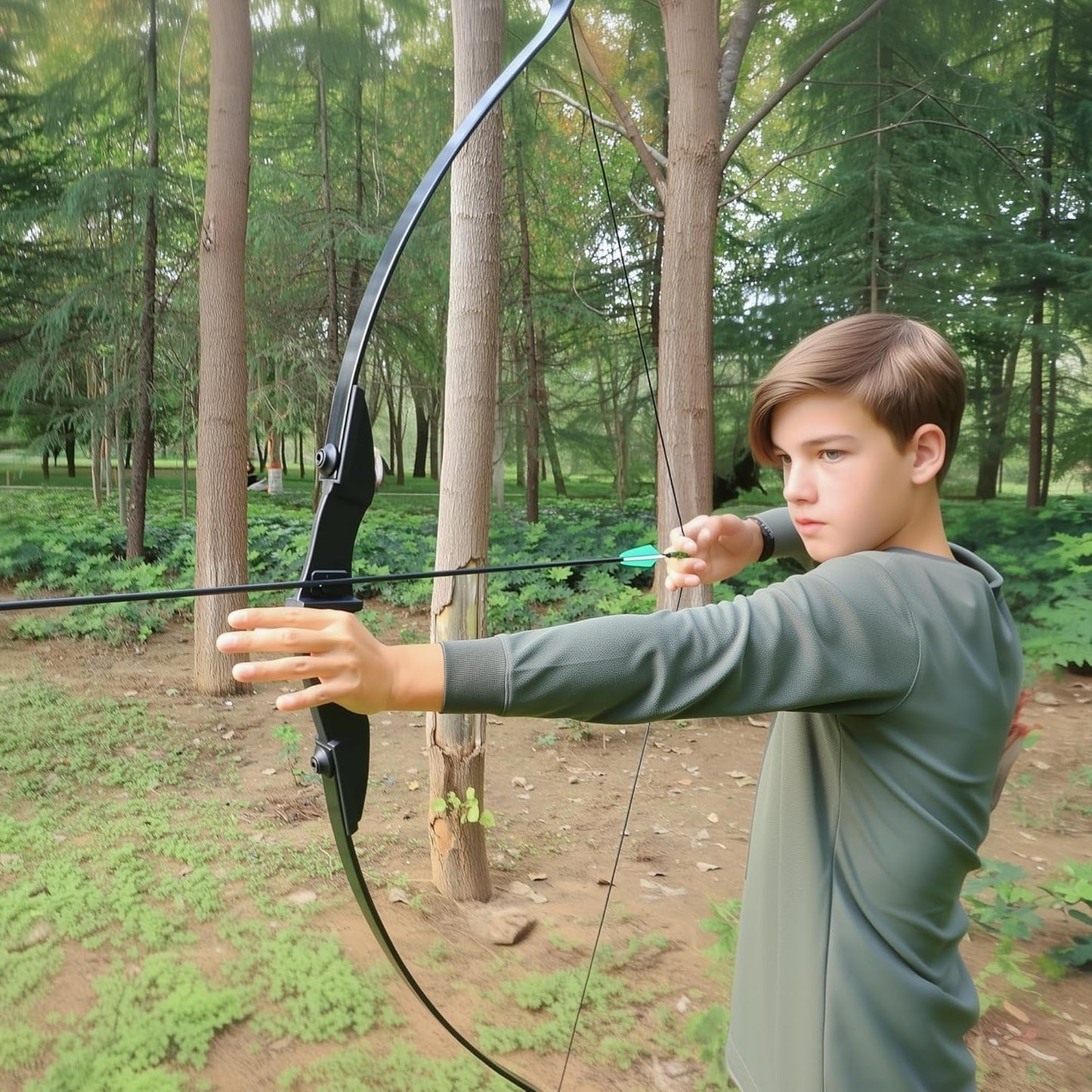 Recurve Bow and Arrow Set for Adults - Takedown Archery Kit for Beginners | Left & Right Handed, 20/30/40lbs