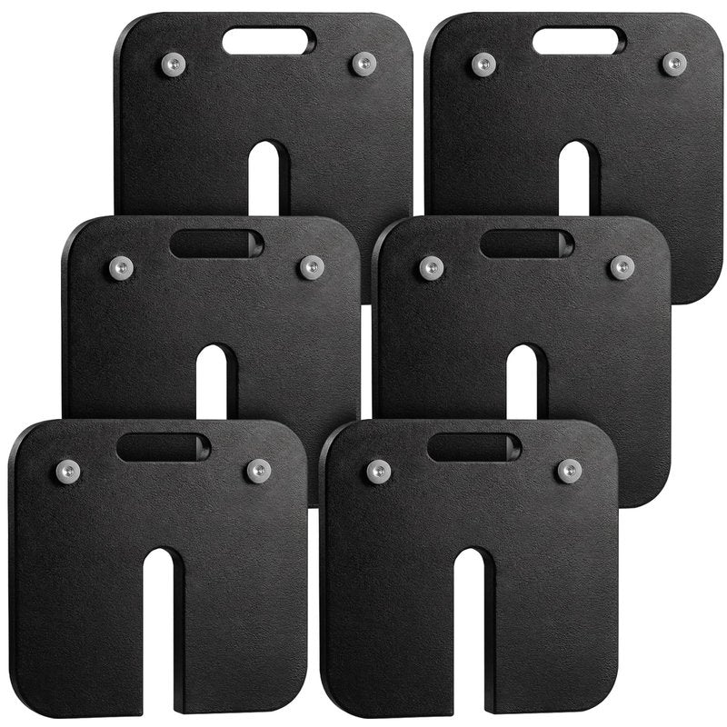 LEIFIDE 6 Pieces 5 lb Adjustable Dumbbell Plates Square 7.2 x 7.2 x 0.4 Inch, Iron Weight Plates Set Lock for Loading, Strength Training and Home Gym