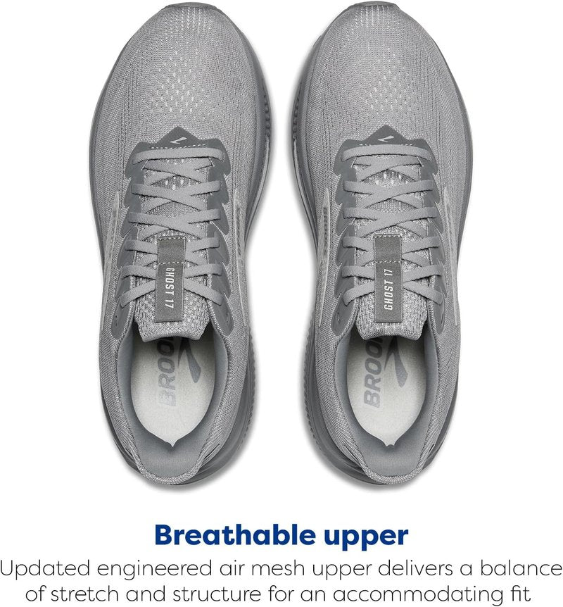 Brooks Men’s Ghost 17 Running Shoes - Lightweight & Comfortable | Ideal for Neutral Runners