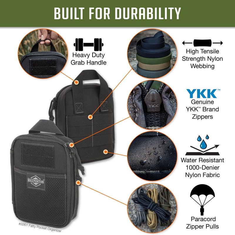 2012, Maxpedition Fatty Pocket Organizer (Black), Medium