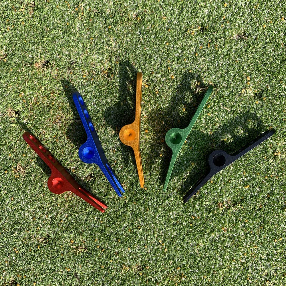 ONESHOTGOLF Aluminum Divot Pivot Tool, Replicant Style (Blue)