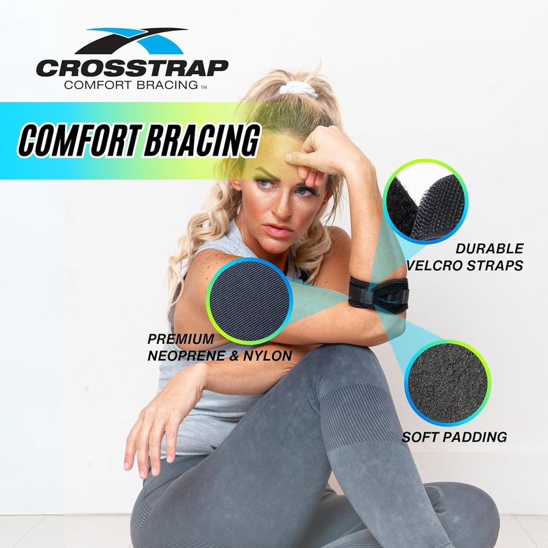 Tennis Elbow Brace for Tendonitis Relief | Adjustable Compression Support for Men & Women - Small Size