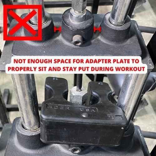 ADER SPORTING GOODS Weight Stack Adapter Plates- 2.5lb Pair