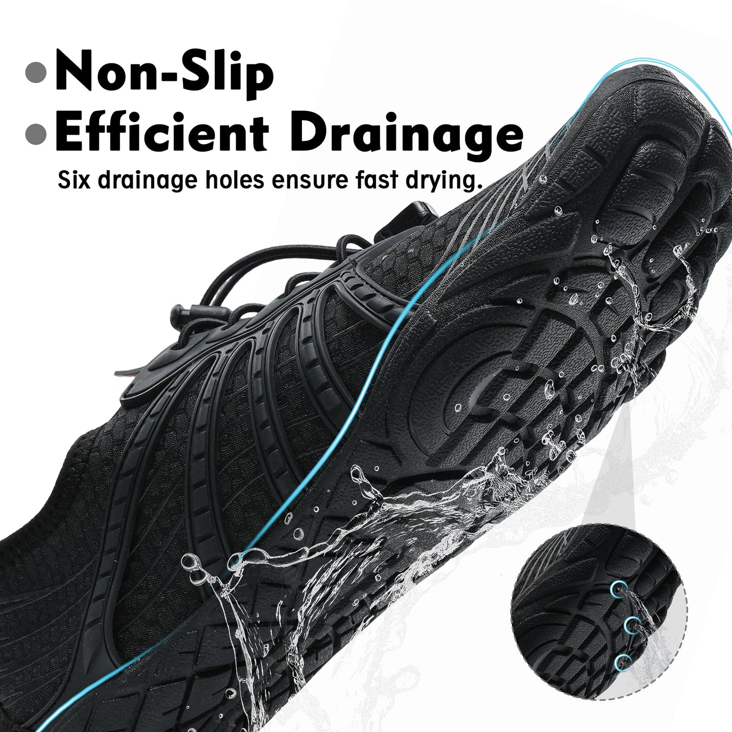 Barefoot Water Shoes for Women and Men - Quick-Dry Lightweight Swim Shoes for Beach,Pool,Hiking