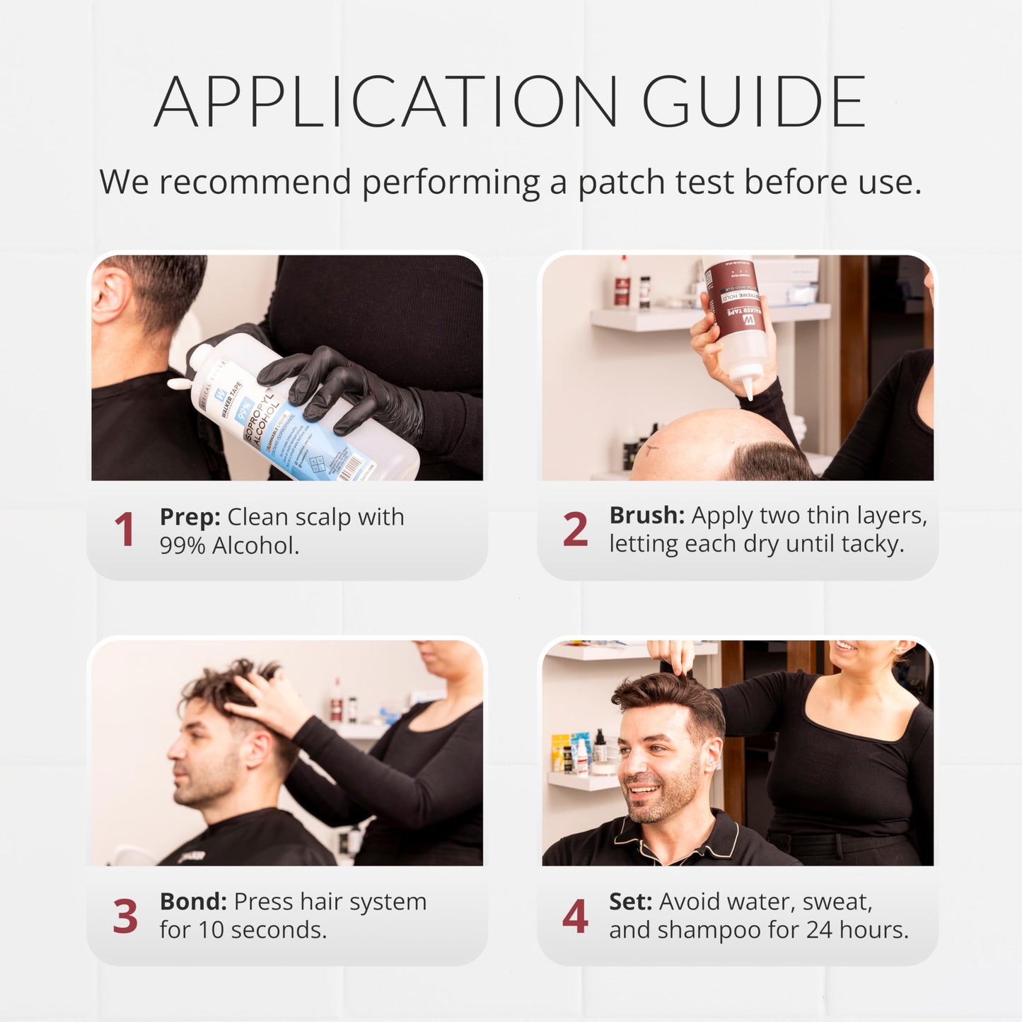 Walker Tape Extreme Hold Adhesive 4 fl oz Squeeze Bottle for Wig Installs, Lace Systems, Toupee Applications, Hair Tape Prep and Adhesive Strips Use Offering Maximum Wear Strength, Skin-Safe Bonding