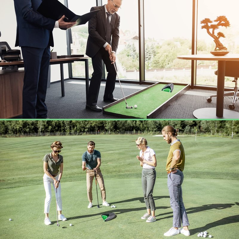 Dorytin Golf Automatic Putting Cup, Practice Return Machine, Auto Putting Returner, Indoor/Outdoor Yard Office