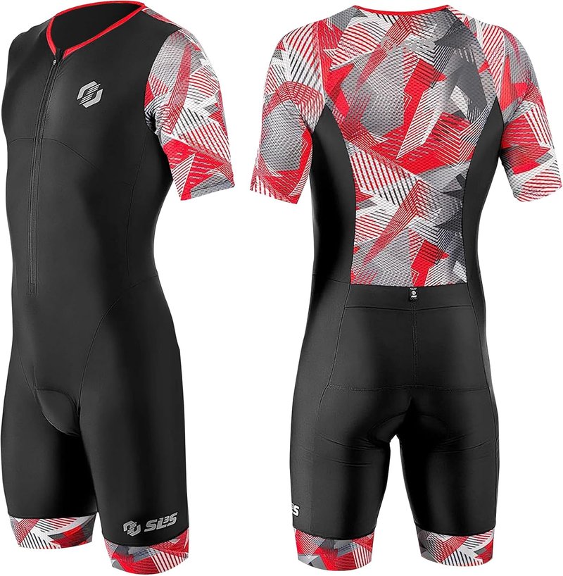 Triathlon Suits for Men - Aerodynamic Sleeved Trisuit with Premium FX Fabrics | Lightweight & 2 Pockets
