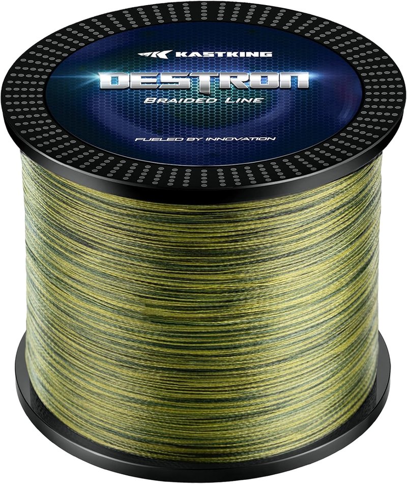 KastKing Destron Braided Fishing Line - Ultra-Thin, Abrasion Resistant, Zero Stretch | 75% Thinner Than Monofilament