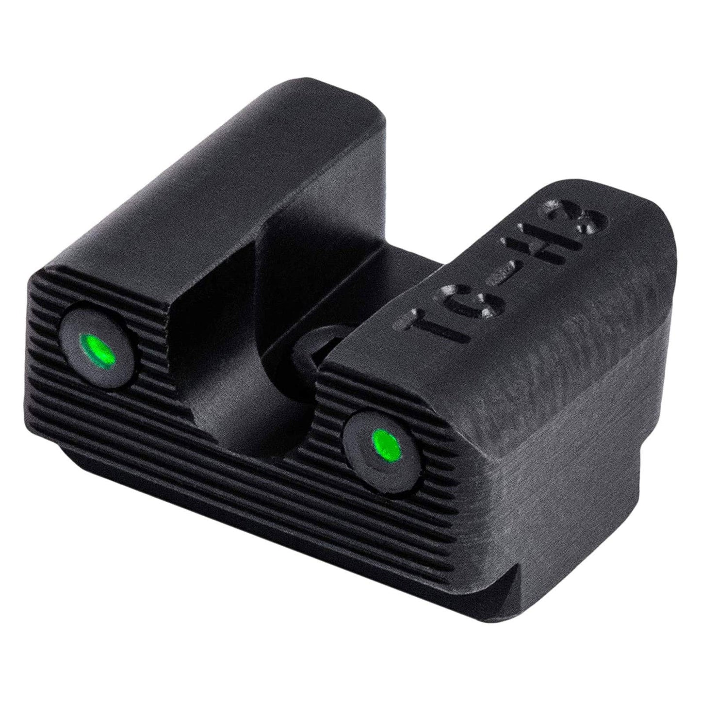 TRUGLO Tritium Pro Night Sights, Compatible with Glock 42/43 MOS Handgun Models | Compact Durable Glow-in-The-Dark Front & Rear Gun Sight Set with Orange Focus Lock Front Ring