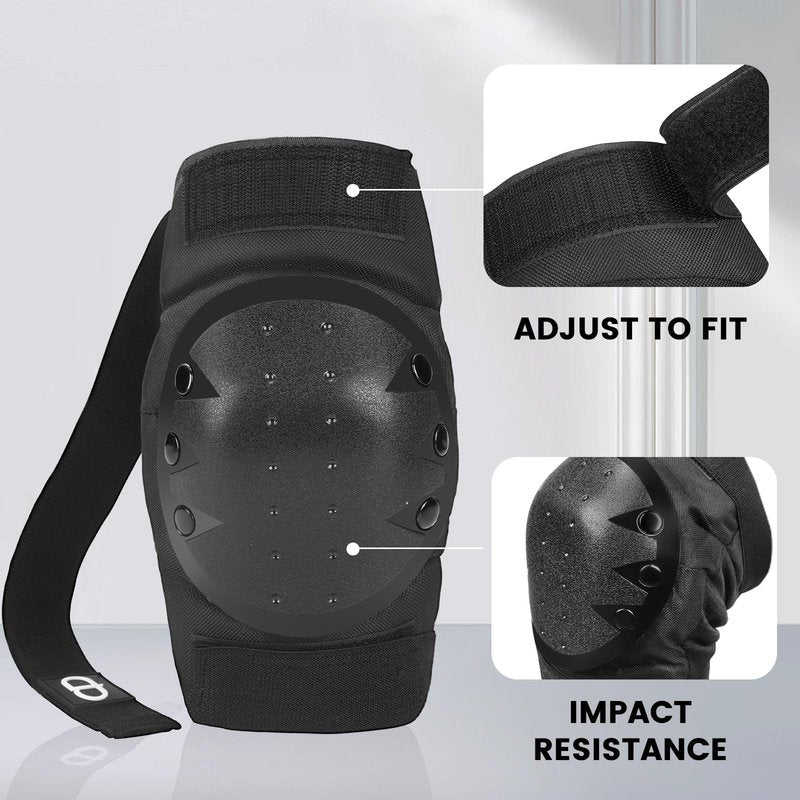 DA - Adult and Child Knee, Elbow, and Wrist Guards, Suitable for Bicycles, ice Skating, Roller Skating, Skateboarding, and Scooters Yellow