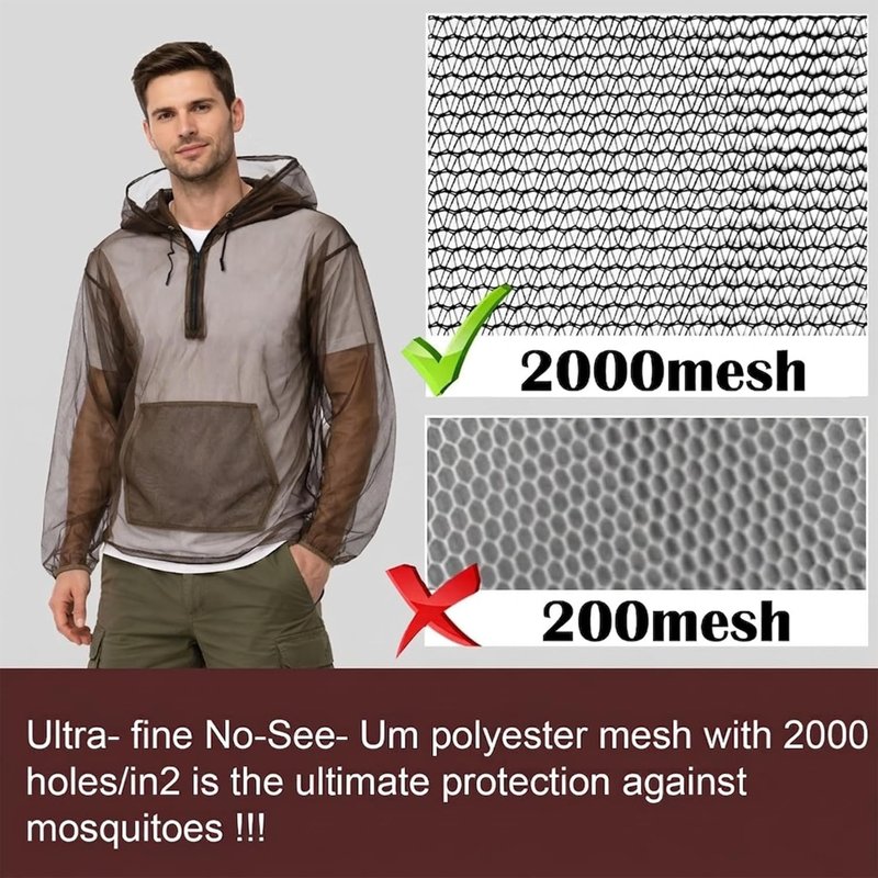 Aventik Mosquito Suit - Lightweight No-See-Ums Jacket & Pants | UV Protection for Outdoor Safety