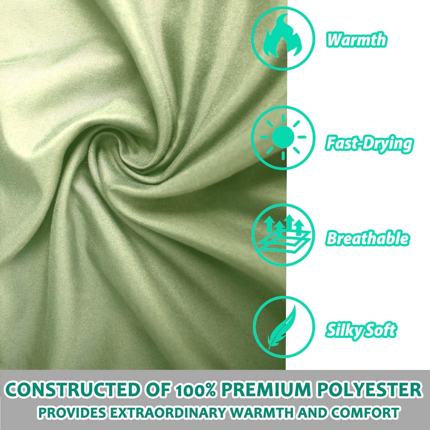 Frelaxy Sleeping Bag Liner, XL Travel Sheet & Camping Sheet for Backpacking, Hotel, Hostels & Traveling, Comfy & Easy Care, 4 Seasons Warm Cold Weather