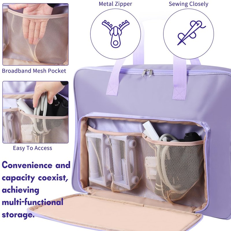 Crisinant Storage Bag for Pilates Board, Pilates Board Organizer, Shoulder Gym Bags with Multi Pockets Portable Carrying Bag for Gym, Pilates, Yoga, Outdoor Exercise, Home Storage, Daily Use, Bag Only