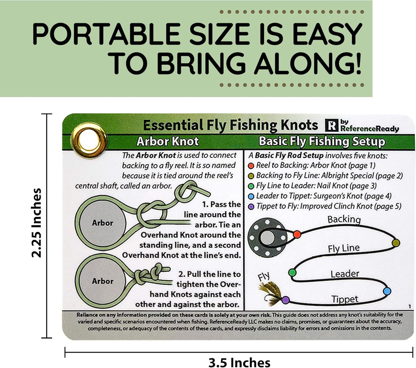 Fly Fishing Knot Cards - Waterproof Pocket Guide to 14 Essential Knots | Unique Gift for Fishermen & Women