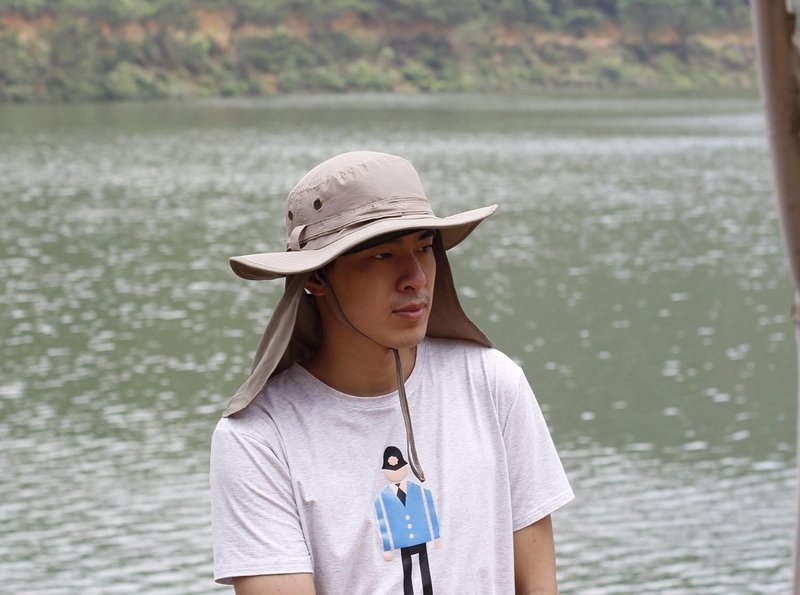 Men's UPF 50 Sun Hat with Neck Flap | Quick-Dry UV Protection Fishing Cap for Women - Wide Brim Beach & Garden