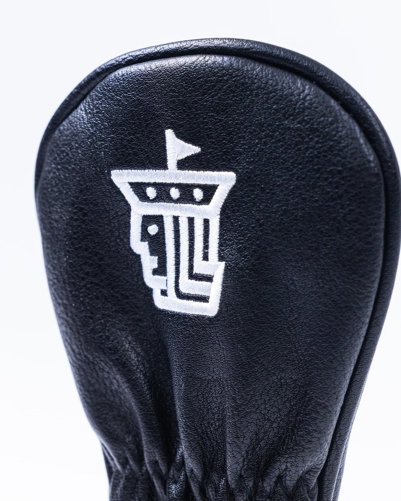 King Pins Golf Black Headcovers - Premium Quality Golf Headcovers. Embroidered Hand-Made Leather, Stylish Golf Club Cover - Customize Your Golf Bag (Hybrid)