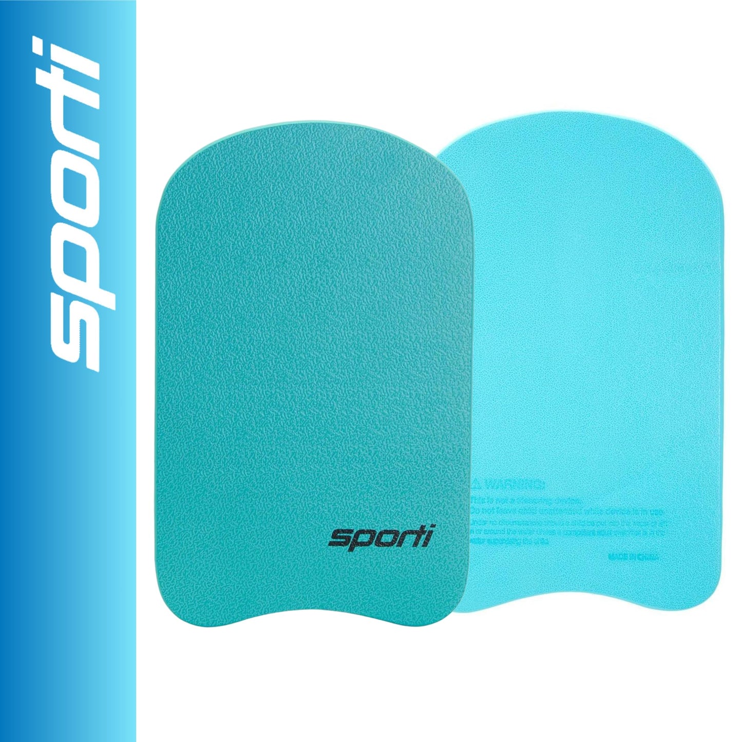 Sporti Adult Kickboard for Swim Training - Swimming Kick Board for Men Women, Water Board for Men & Women, Swimming Training Aid - New Version - Aqua