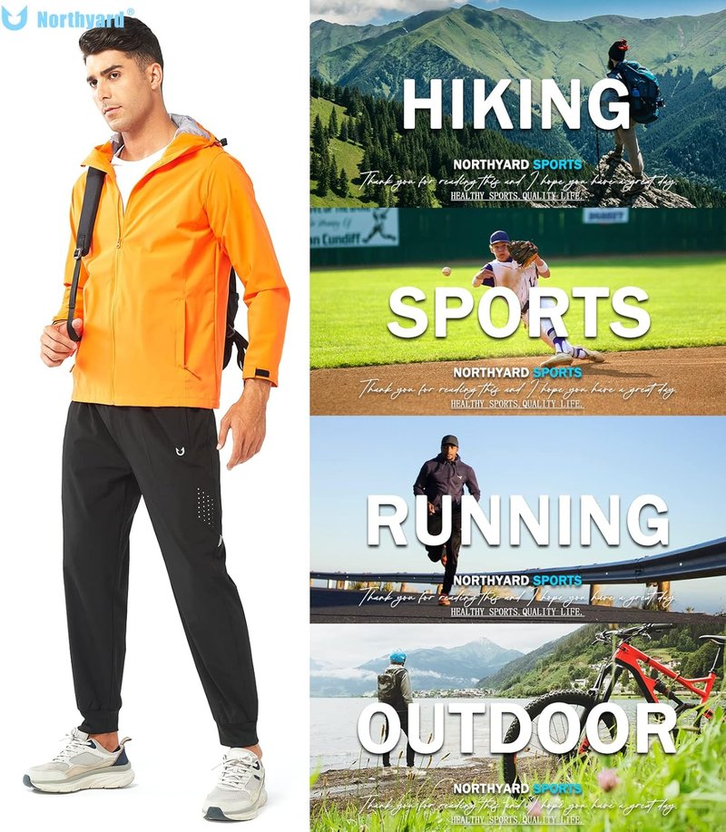 Men's Athletic Running Pants - Lightweight Quick Dry Joggers for Gym & Sports | Active Training Sweatpants