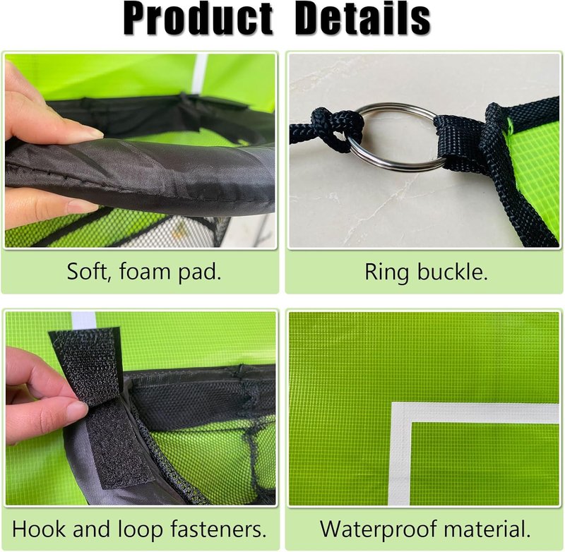 Trampoline Basketball Hoop - Easy Install with Pump & 4 Mini Balls | Universal Dunking Accessory