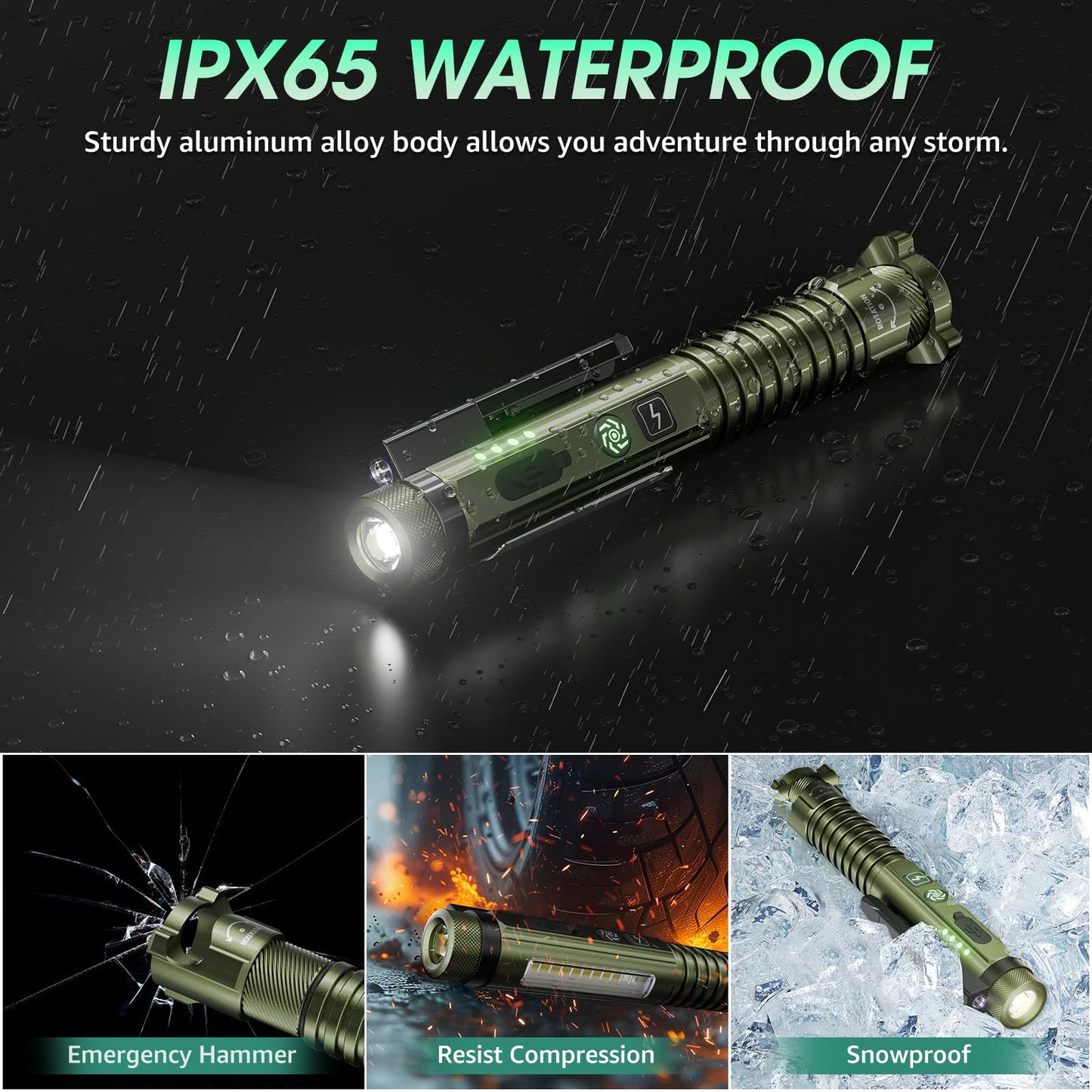 EDC Flashlight Rechargeable, Super Bright 1400 Lumens Tactical Magnetic Pen Flashlights with Clip, 10 Modes Pocket Penlight Flashlight, LED Waterproof Small Flash Light for Emergency, Camping, Home