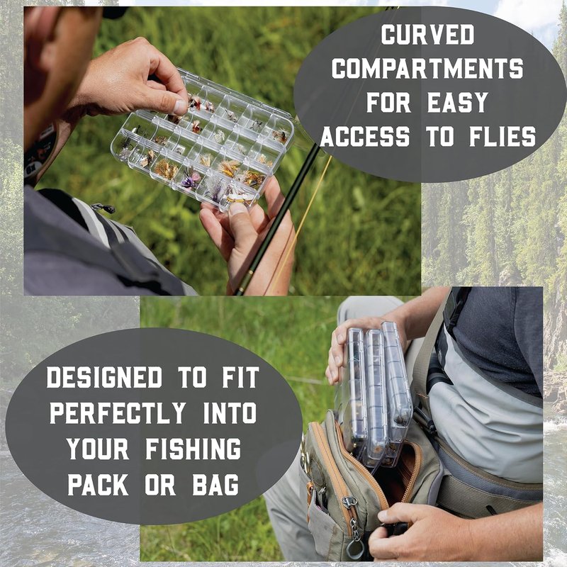 Smitty's Fly Box | Premium Trout Flies Assortment - Dry Flies, Nymphs & Streamers for Fishing