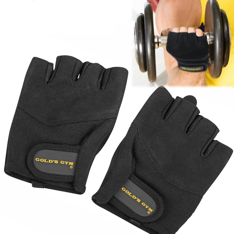 Gold's Gym Weight Lifting Gloves, Black, Medium/Large
