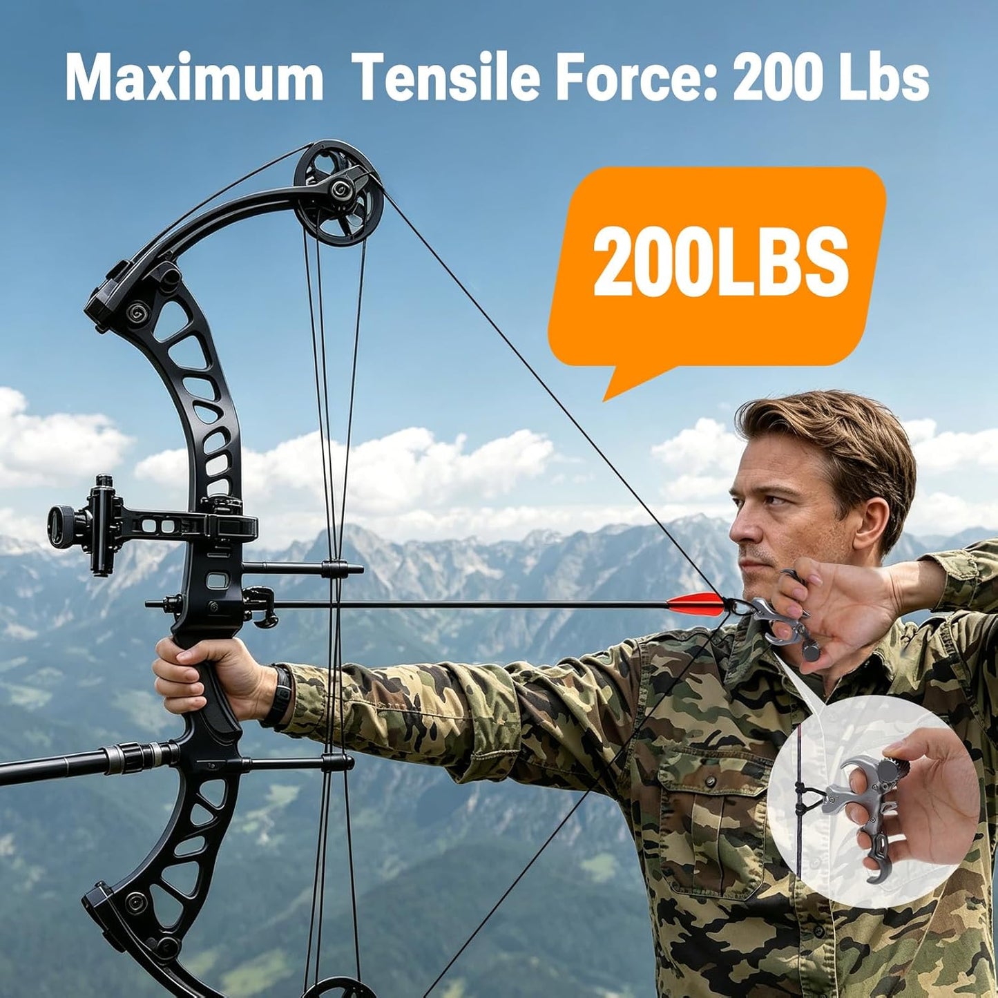 Compound Bow Release Aid - Adjustable Wrist Strap & Thumb Trigger | Aluminum Alloy for Left & Right Handers