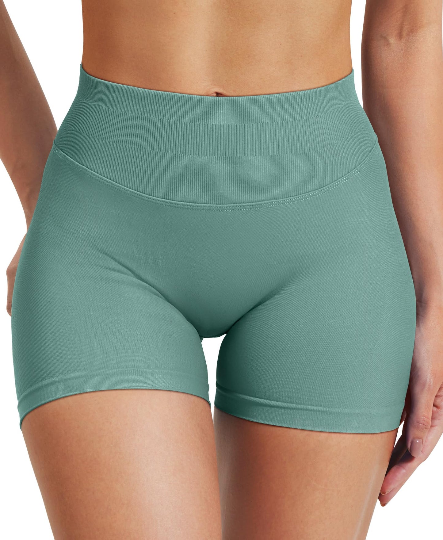 VOYJOY Women Workout Impact Shorts 2.5"/ 3.6"/ 4.5"/ 6" Scrunch Butt Lifting Gym Seamless Booty Biker Shorts