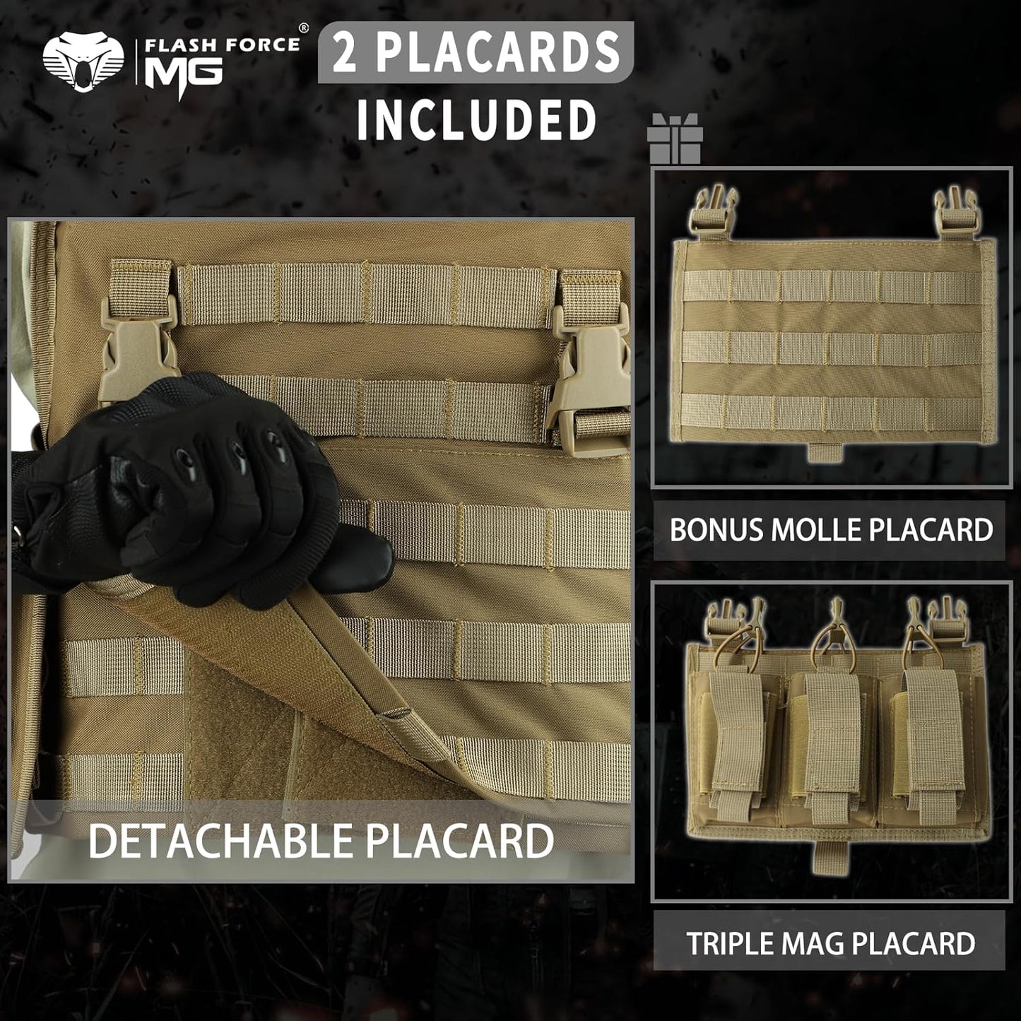 Tactical Vest - Molle Airsoft Vest for Men | Adjustable, Durable Design