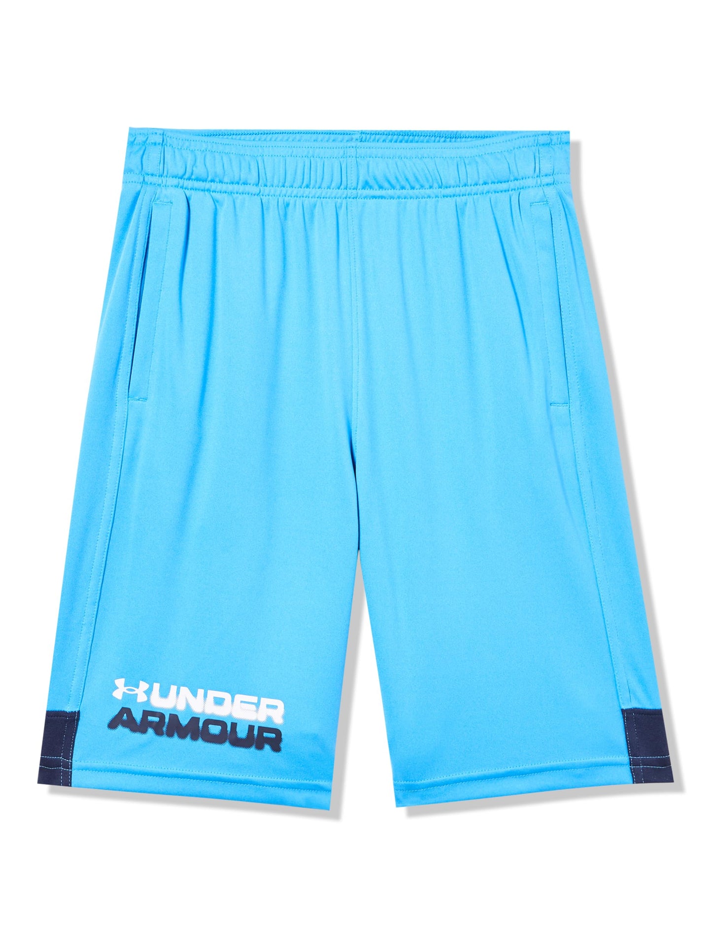 Under Armour Boys' Tech Graphic Shorts, (444) Viral Blue/Midnight Navy/White, Large