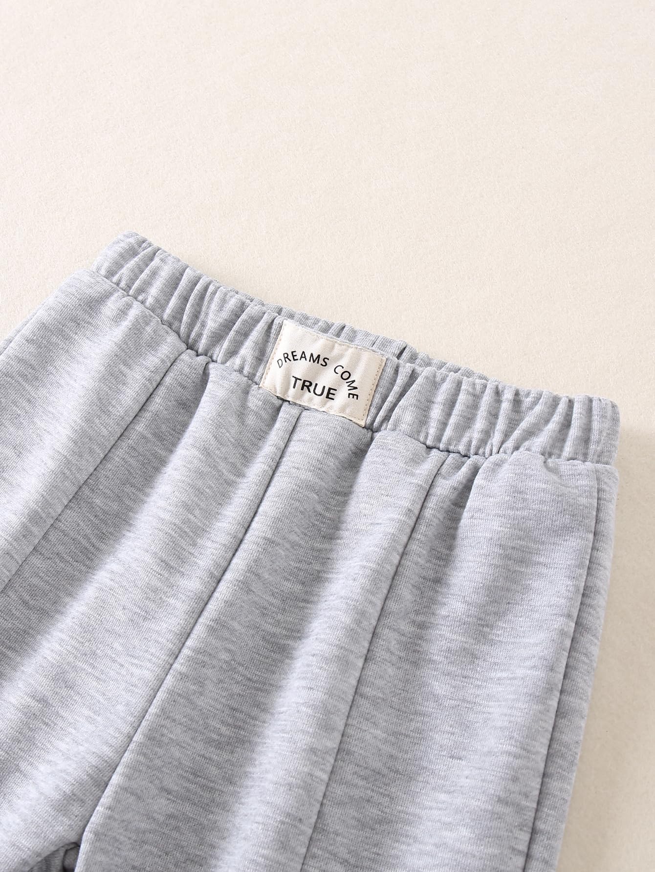 Fdqin Girls 3 Pcs Wide Leg Sweatpants Casual Elastic Waist Straight Leg Jogger Pants with Pockets Multicolor 7-8Years