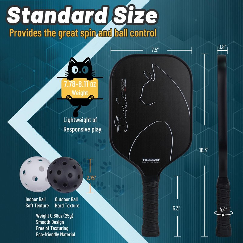TOPPRO Pickleball Paddles Set of 2, with 2 Lightweight, Durable Fiberglass face and Polymer Honeycomb Core of Pickleball Rackets, 2 Balls, 1 Carrying Bag (Pink & Purple)
