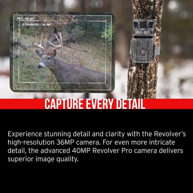 Stealth Cam Revolver 36MP 360 Degree Cellular Trail Camera with 1/4-Inch Threaded Mount Bundle with Economy Trail Camera Holder, 32GB Ultra SDHC Memory Card, and SD USB 2.0 Card Reader (4 Items)