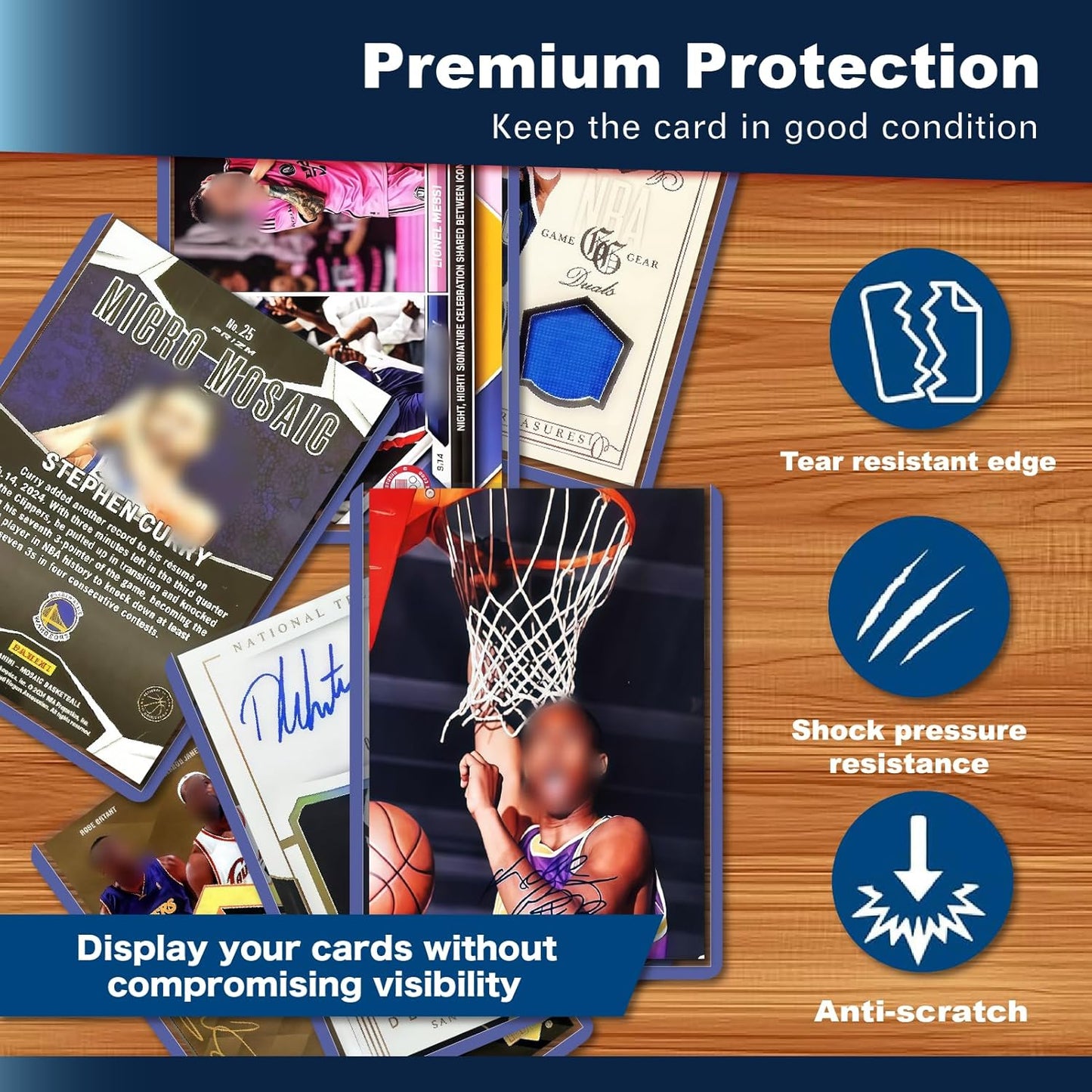 Hard Card Sleeves - Premium Toploaders for Baseball & Football | 100 Pack for Ultimate Protection
