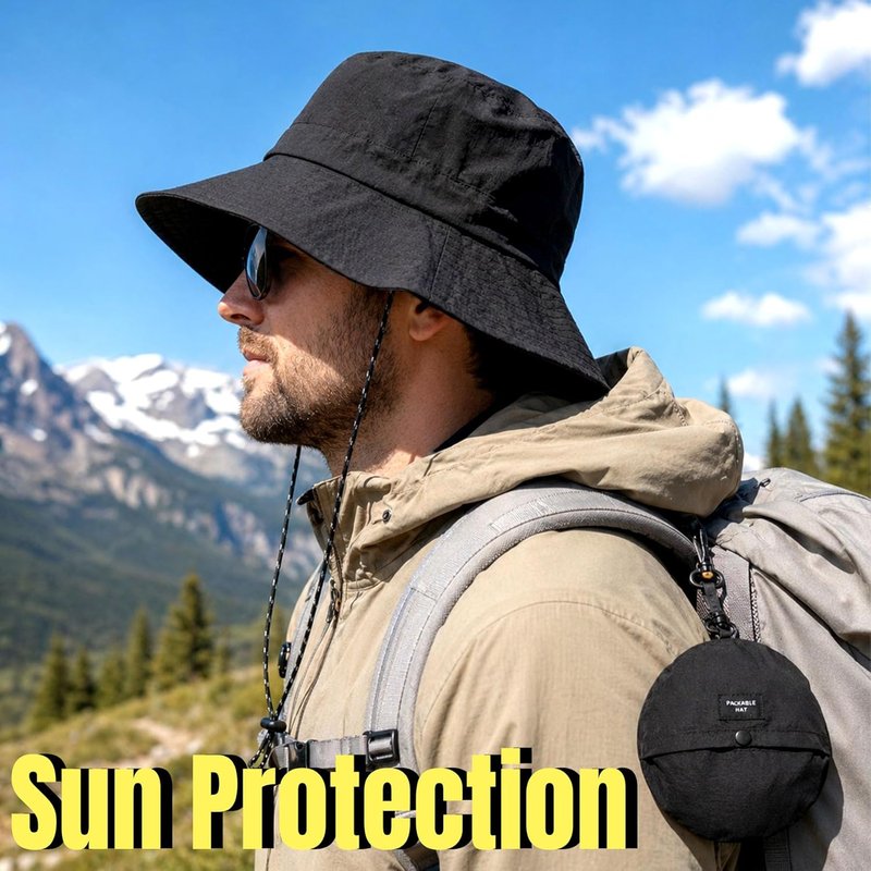 Packable Sun Bucket Hat - UV Protection, Waterproof & Lightweight | Outdoor Cap for Men & Women