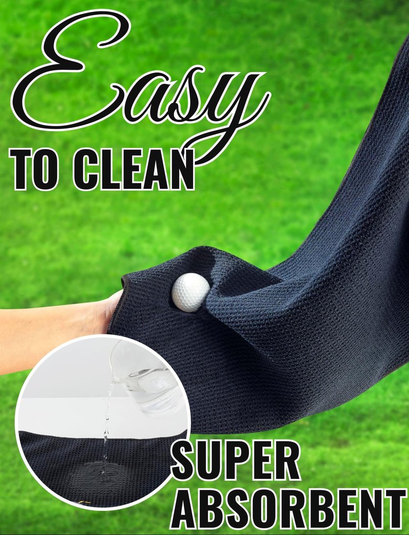 CybGene Pug Gifts Golf Towel, Gifts for Pug Lovers, 40 x 60cm Microfiber Golf Towel for Golf Bags for Birthday, Christmas