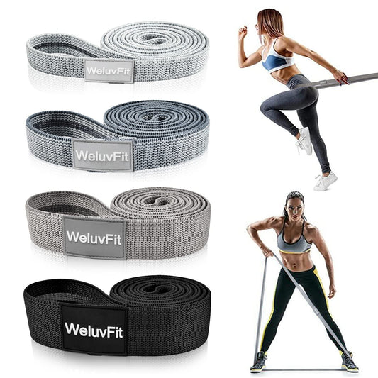 Long Resistance Bands, WeluvFit Workout Bands Resistance for Women and Men, Fitness Loop Booty Stretch Exercise Bands for Full Body Workout & Weight Training, Pull Up Assistance Bands for Home Gym