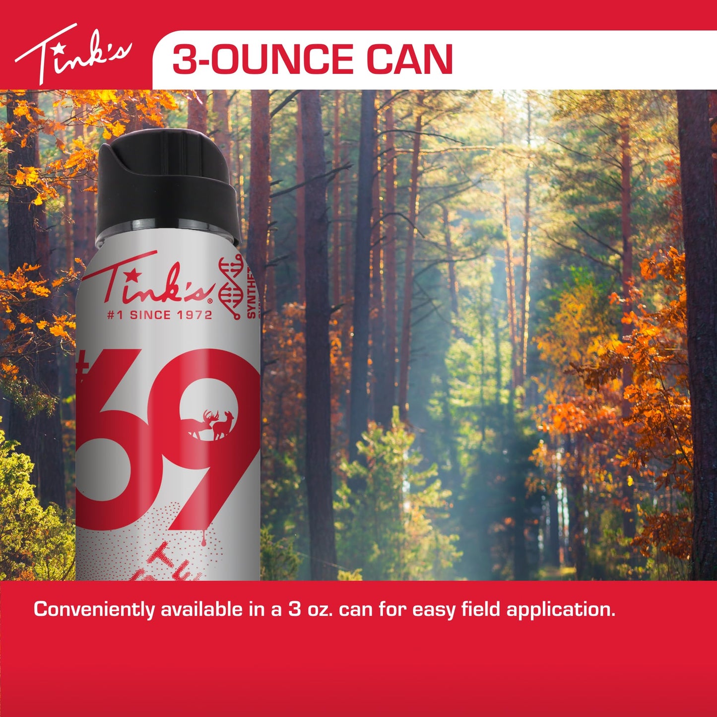 TINK'S Synthetic #69 Doe-in-Rut Estrous Urine Spray Mist Deer Attractant for Hunting (3 oz Can) - Superior & Long Lasting Doe Estrus Hunting Scents - Hunting Lure/Attractant