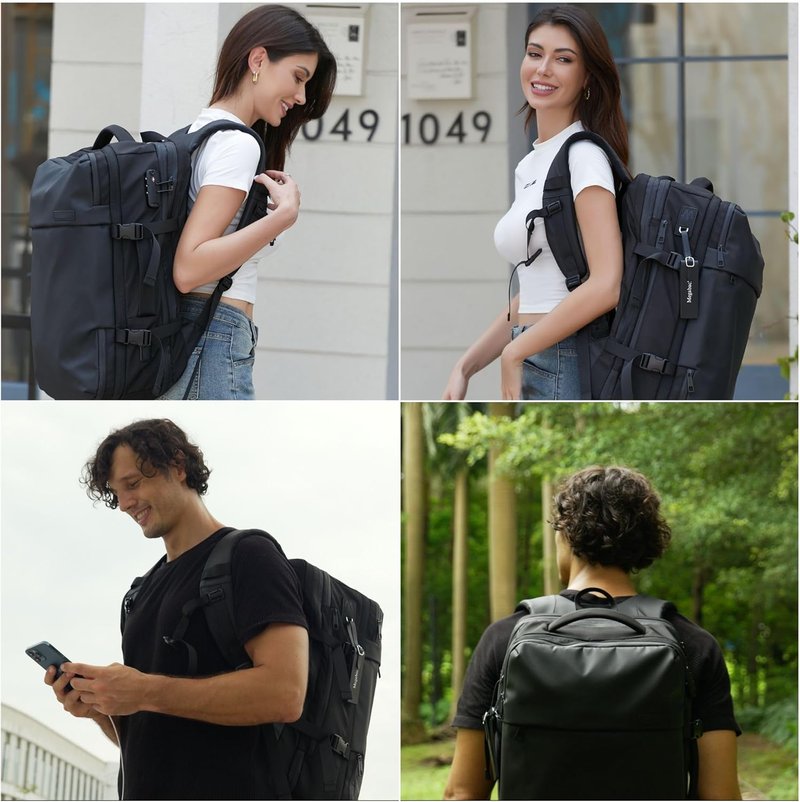 Vacuum Travel Backpack - 70L Expandable Air Backpack with Pump | TSA Lock, USB Charging, Waterproof