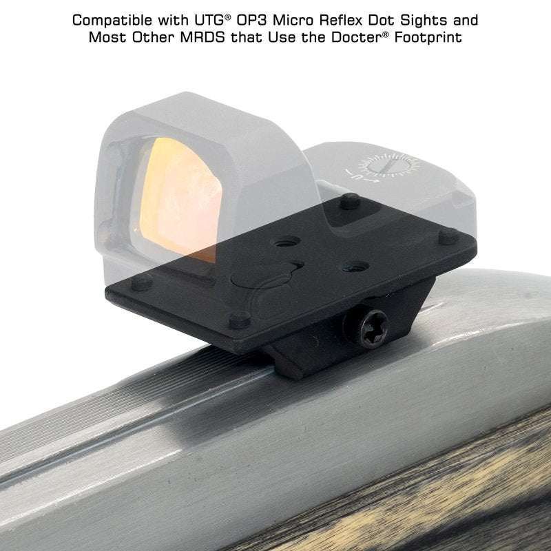 UTG Super Slim RDM20 Dovetail Mount, Low Profile, Black