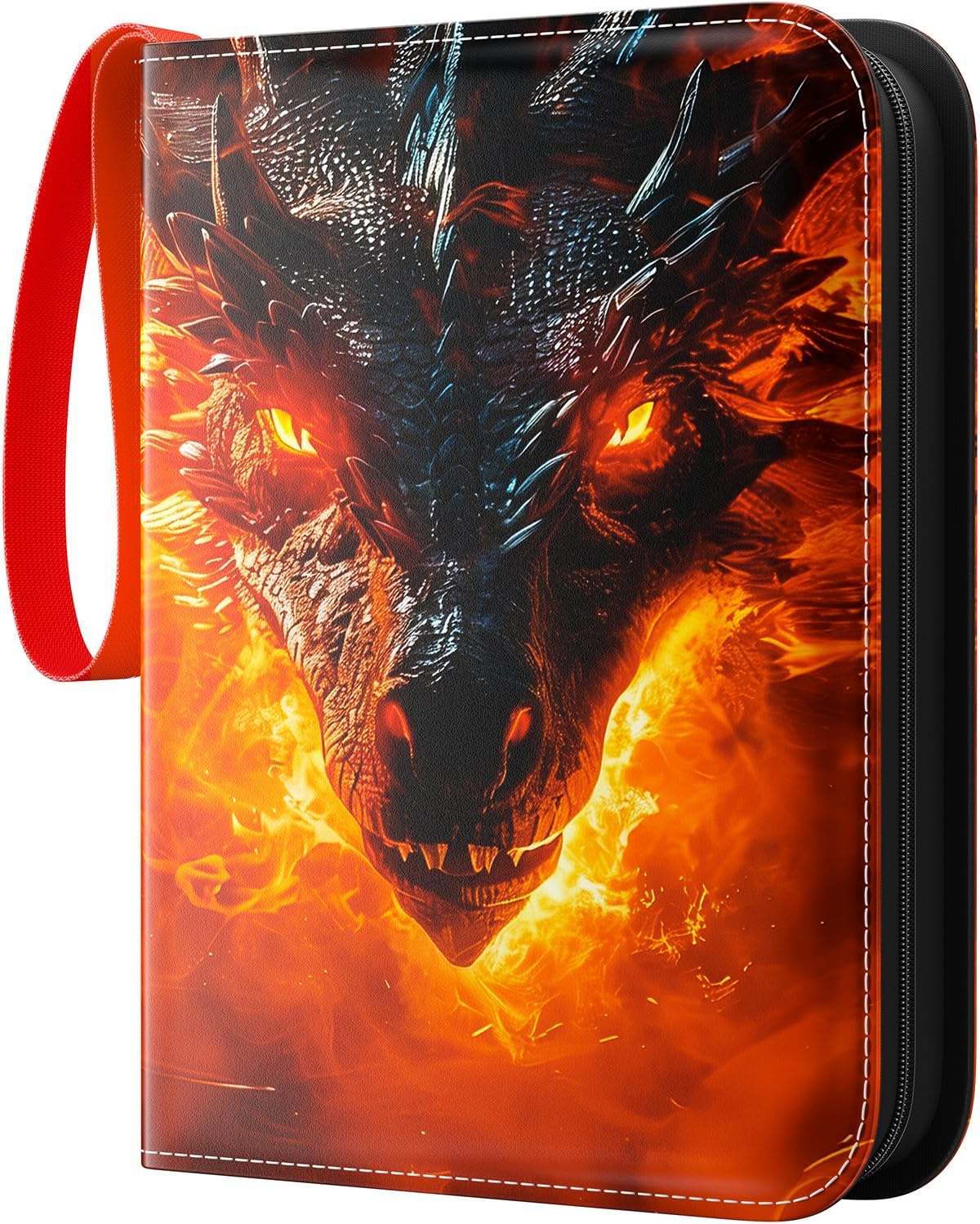 Trading Card Binder - Waterproof PU 400-Pocket Holder | Portable Zippered Album for MTG/TCG Collectibles